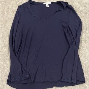 Barefoot Dreams Deep Blue Long Sleeve Top